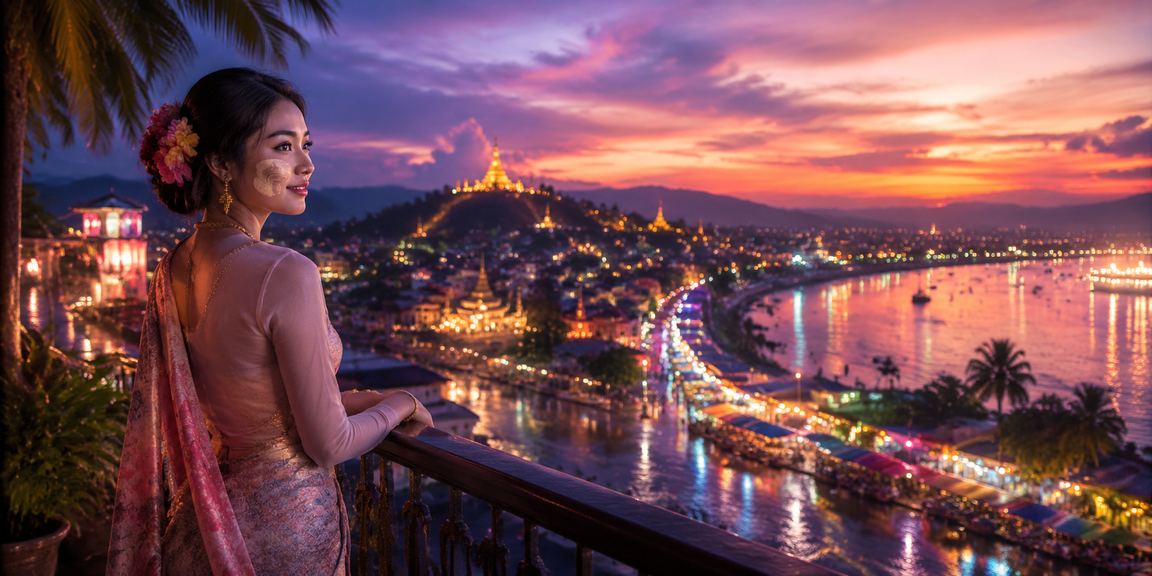 မန္တလေးတောင်ပေါ်ရှိ ဂိမ်းကစားနေသည့် မြန်မာလူ့အဖွဲ့အခင်းအကျင်း